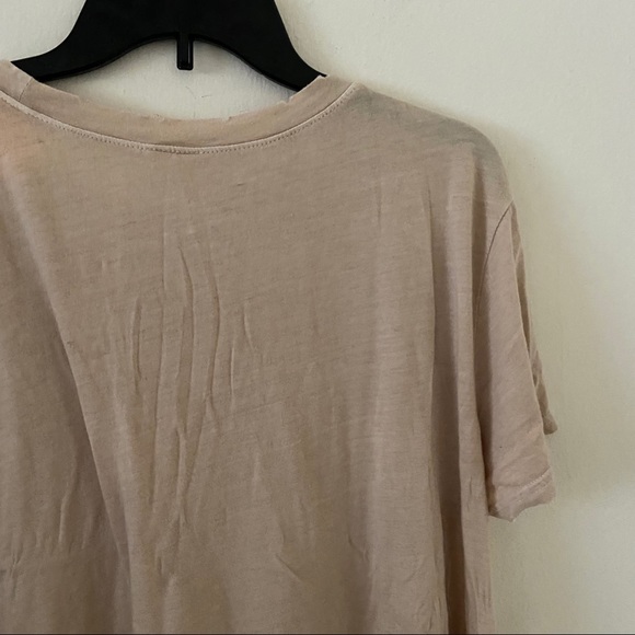 ❤️ B.P. Tan Ruffle T-Shirt with Distressed Collar - Picture 5 of 8